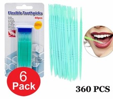 360 Pcs Interdental Brush Head Picks Floss Sticks Tooth Oral Cleaning Toothpicks