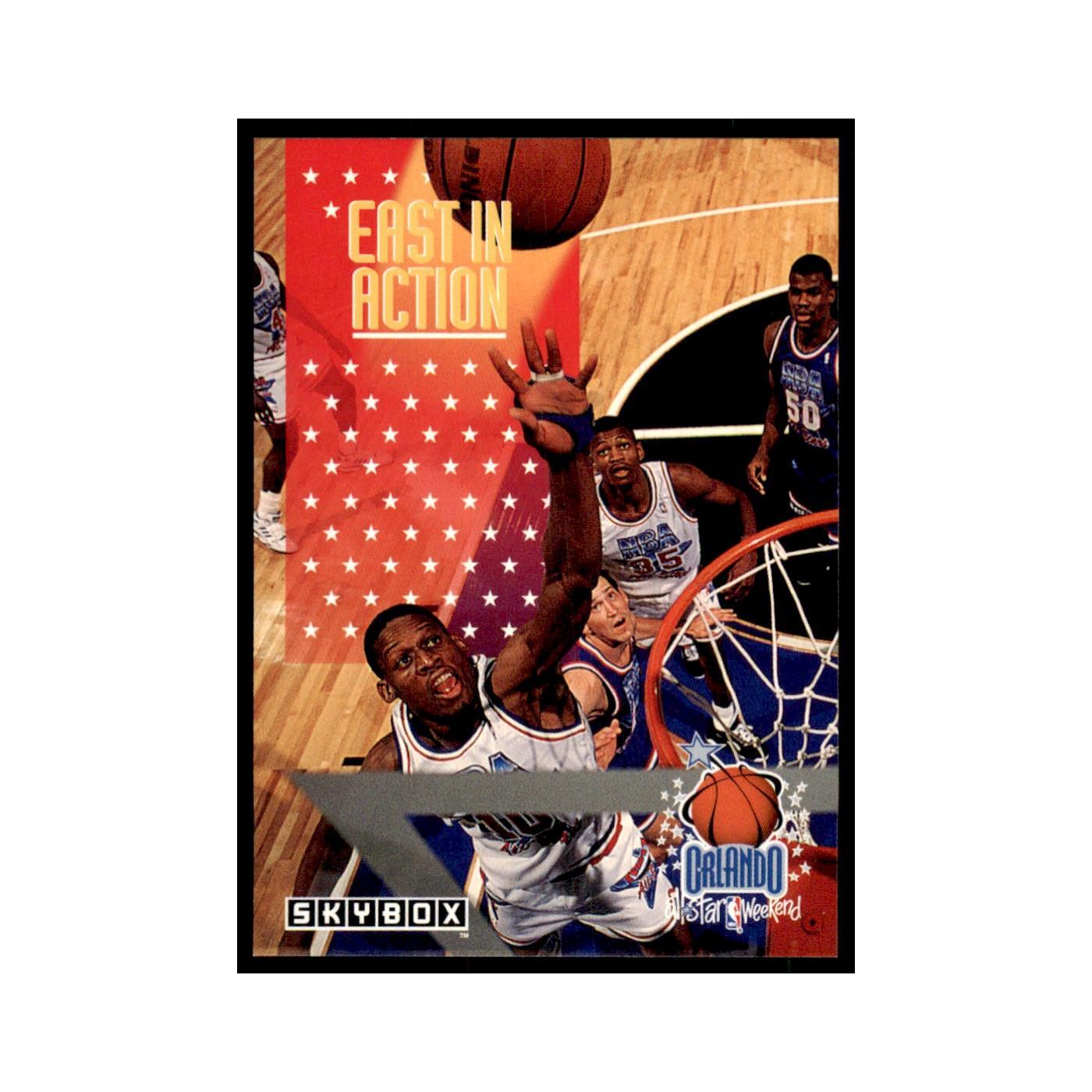 East In Action #312 Basketball Cards 1992 Skybox trading card — raw and PSA graded price guide