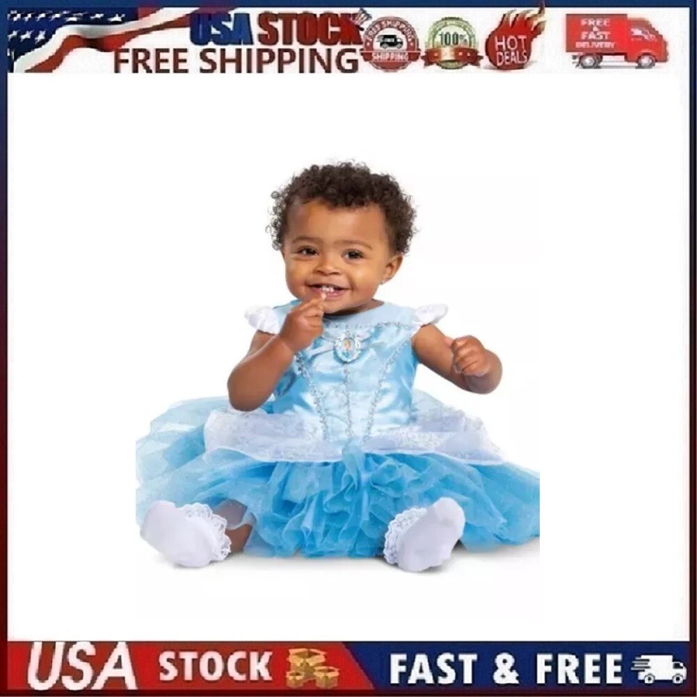 Disney Baby Princess Cinderella Halloween Costume Tutu Dress 6M+