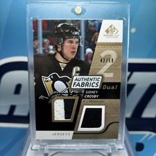 2008-09 SP Game Used #AF-SC, SIDNEY CROSBY SSP JSY 🔥🔥🔥 Gold Jersey /50