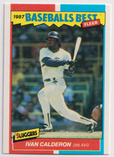 1987 Fleer Baseballs Best #7 Ivan Calderon Chicago White Sox