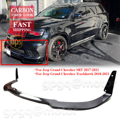 For Grand Cherokee SRT/Trackhawk 17-21 Carbon Winglet Front Bumper Lip Splitter