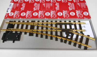 LGB 16050 RADIUS 3 RIGHT HAND ELECTRIC BRASS SWITCH TRACK BRAND NEW IN BOX!
