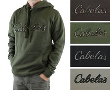 Cabela's Men's Fleece Hoodie Long Sleeve Sweatshirt with Logo Kangaroo Pocket