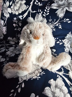 Melissa & Doug Stuffed Bunny Rabbit Plush Toy Burrow Soft Furry 15'' Cuddly