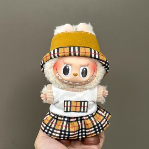 17cm Puppe Kleidung Set für LABUBU Handgefertigte Plüsch Outfit Hut Rock Kleid- - Picture 185 of 240