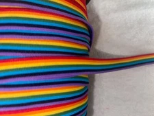 4.5 yards rainbow stripes PRIDE sports tape sewing trim 5/8" wide