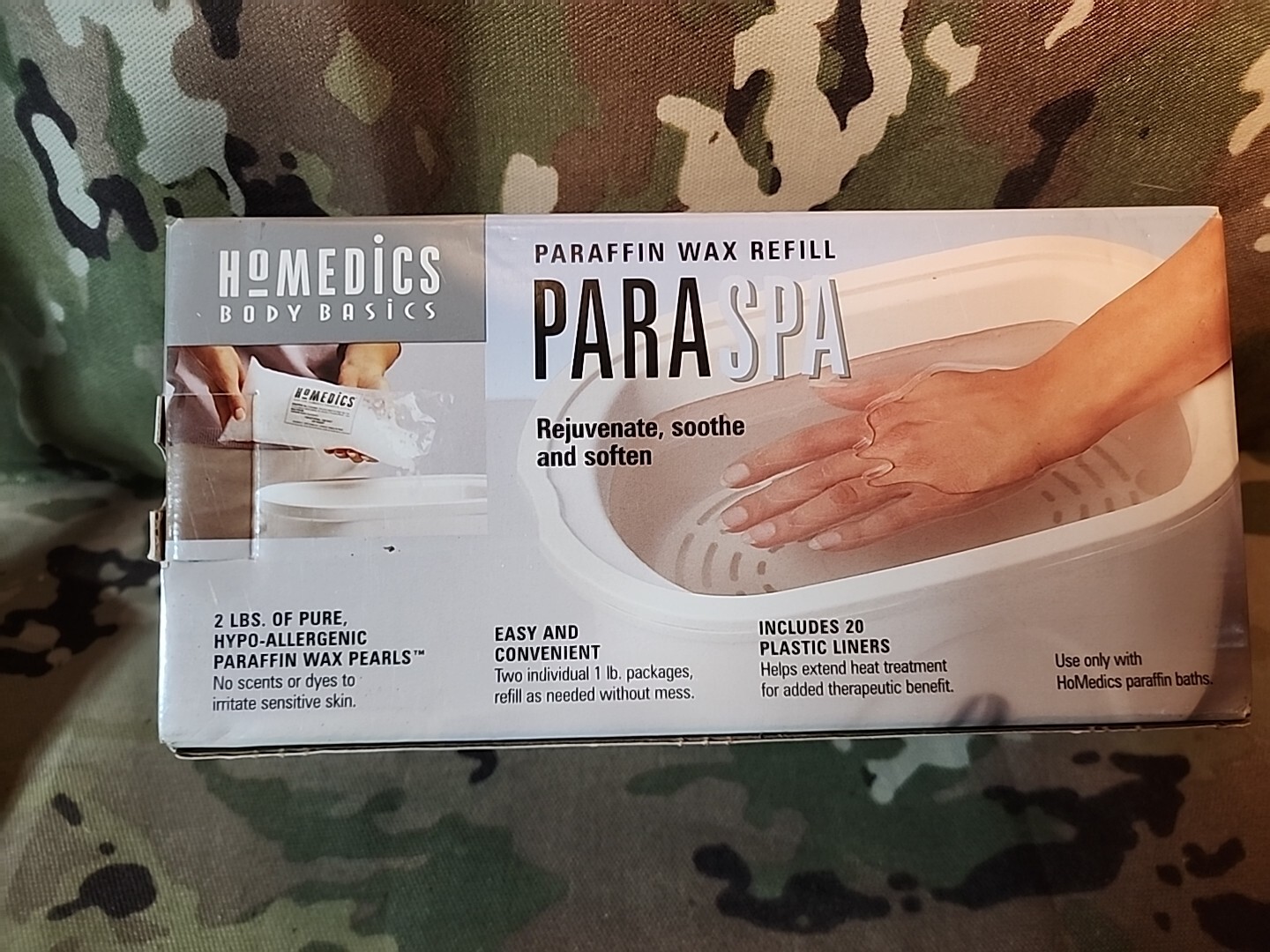 HoMedics ParaSpa Paraffin Wax Refill 2 Lbs Wax & 20 Liners New eBay