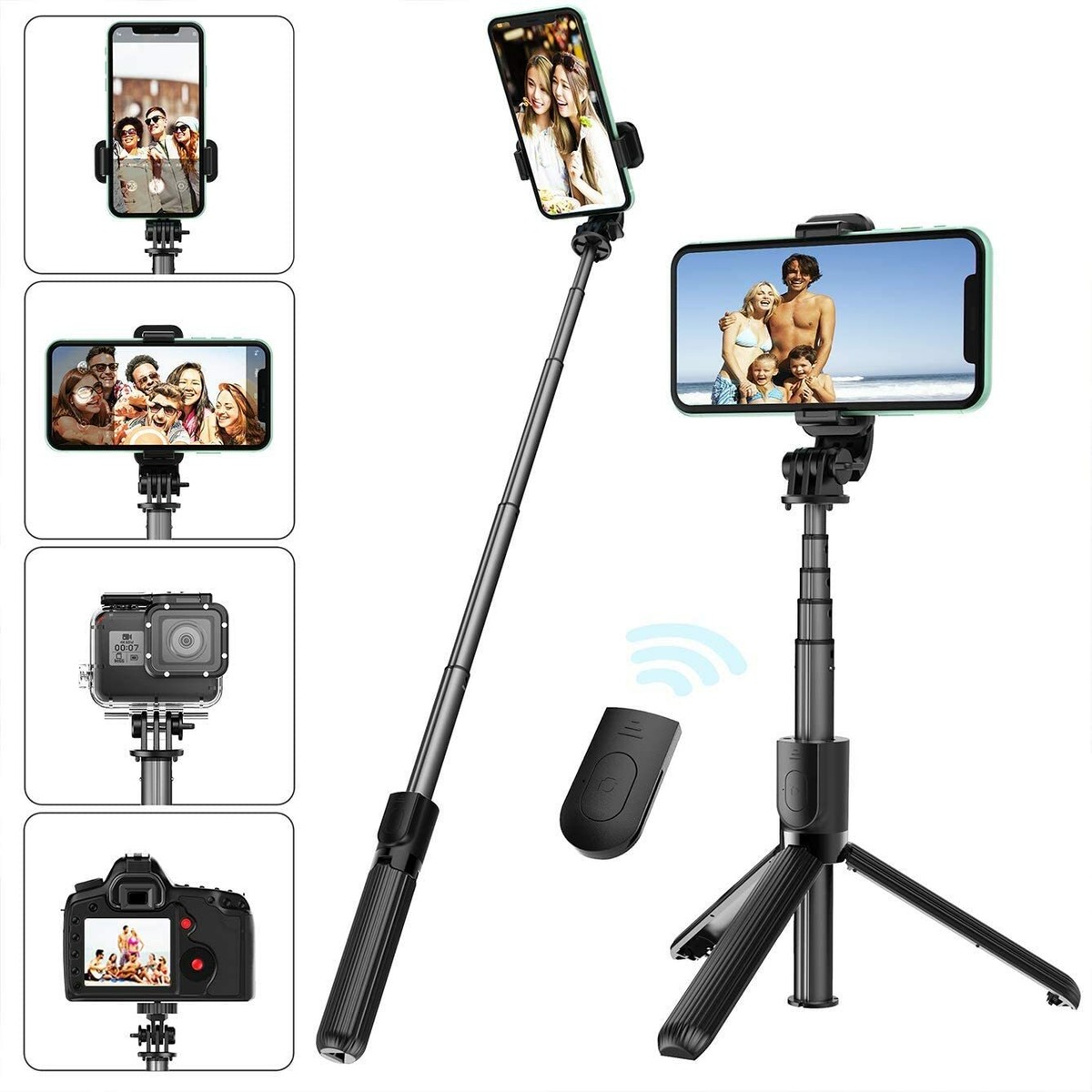 Wireless Selfie Stick Tripod w/Remote Shutter for Galaxy S22 S21 Plus S20  Ultra