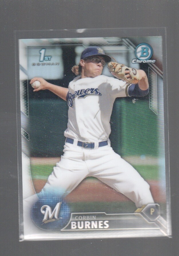 CORBIN BURNES 2016 BOWMAN CHROME DRAFT REFRACTOR CARD #BDC