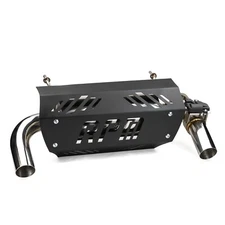 RPM E-Valve Muffler Dual Tip Exhaust for Polaris RZR XP Turbo DYNAMIX 2019