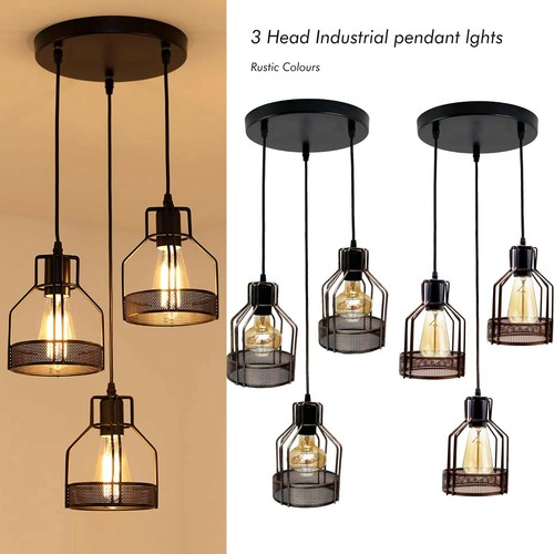 Rustic Style Hanging Pendant Light 