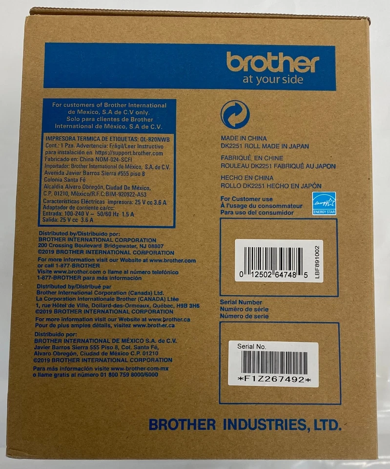 Brother QL-820NWB Direct Thermal Label Printer - Image 2 of 4