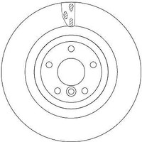 2X Trw DF6969S Bremsscheibe FüR Jaguar