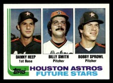 1982 Topps #441 Astros Future Stars (Danny Heep / Billy Smith / Bobby Sprowl)