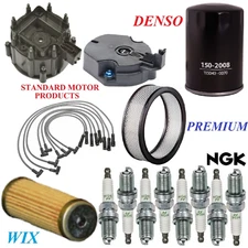 Tune Up Kit Filters Cap Spark Plugs Wire For CHEVY CAPRICE V8 5.0L;307 Cid 86-90
