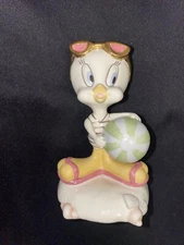 LENOX “SUN ‘N FUN TWEETY” Looney Tunes ~ August Beach Bird Figurine MISSING TAIL