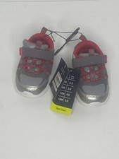 Athletic Works Baby Boy Athletic Bungee Sneaker Grey Size 4