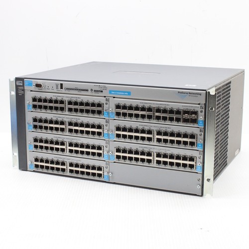 HP ProCurve 4208v1 J8773A Switch Chassis with J8768A J9033A Modules Gigabit