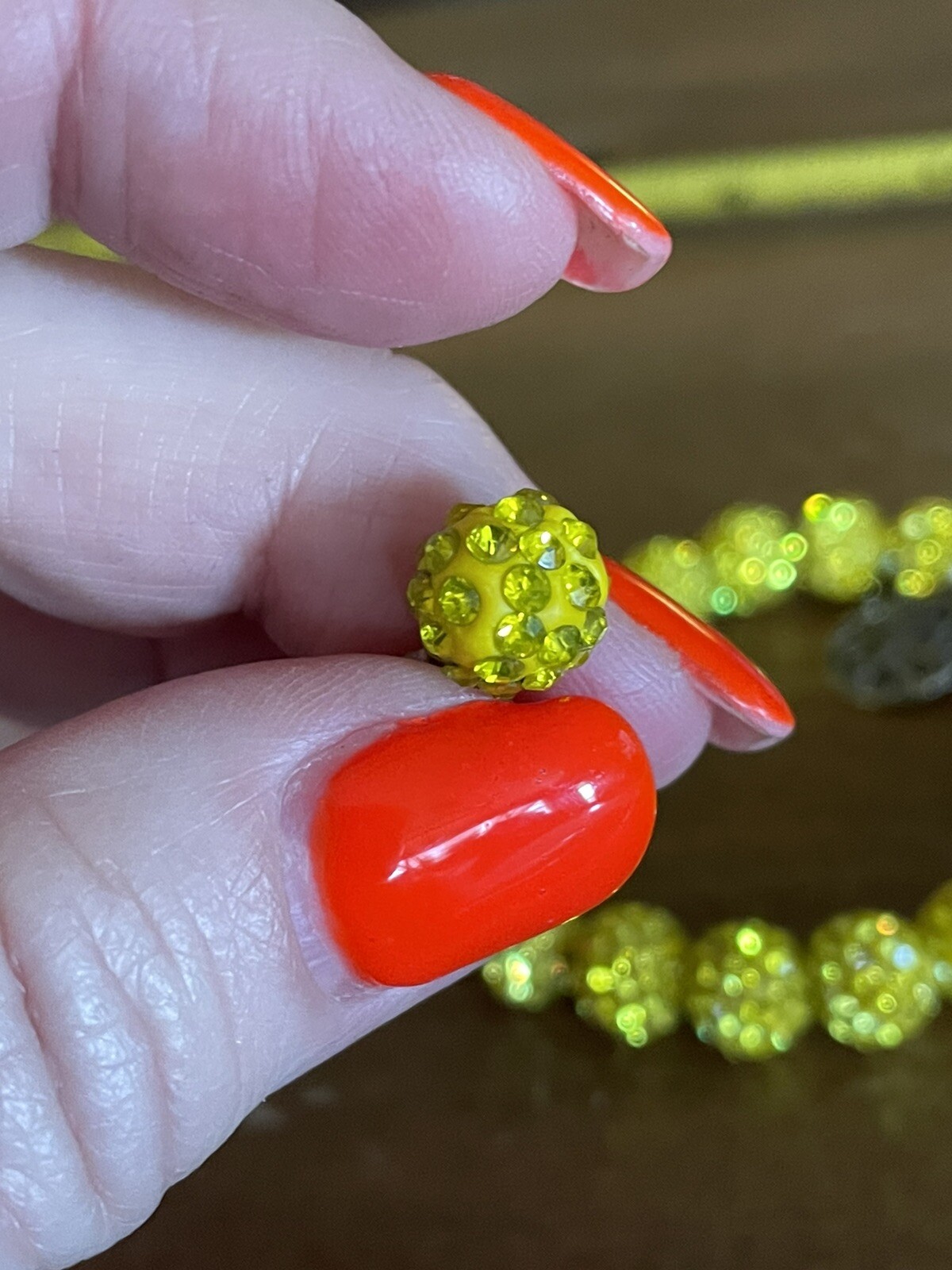 Rustic Cuff Bright Yellow Set sparkly stretch bra… - image 5