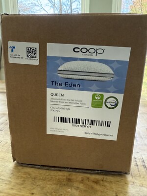 Coop Sleep Goods The Eden 17x27  Pillow Queen Size Oomph New Sealed