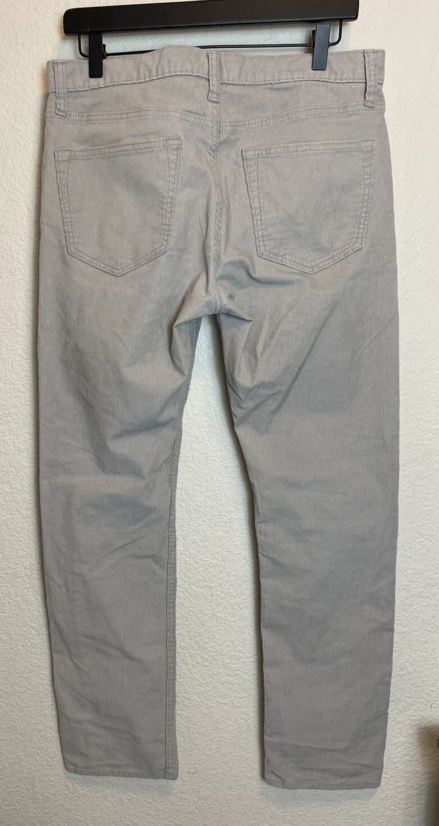 Mens Banana Republic Beige 5 Pocket Slim Cut Corduroy Pants 32 x 32