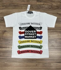 Dover Street x Chrome Hearts x CDG Multi Color Scroll T-Shirt Size S Authentic