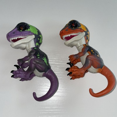 2 x Ungezähmte Fingerlinge Raptors BLAZE & RAZOR - Fingerspitze Dinosaurier Spielzeug