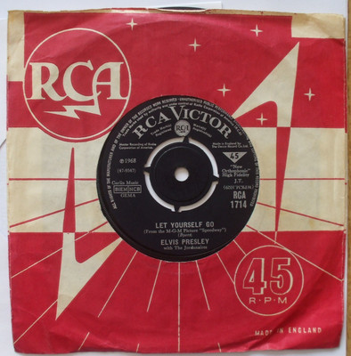Elvis Presley - Let Yourself Go / Your Time Hasn't Come Yet - RCA 1714 - VG+ 45