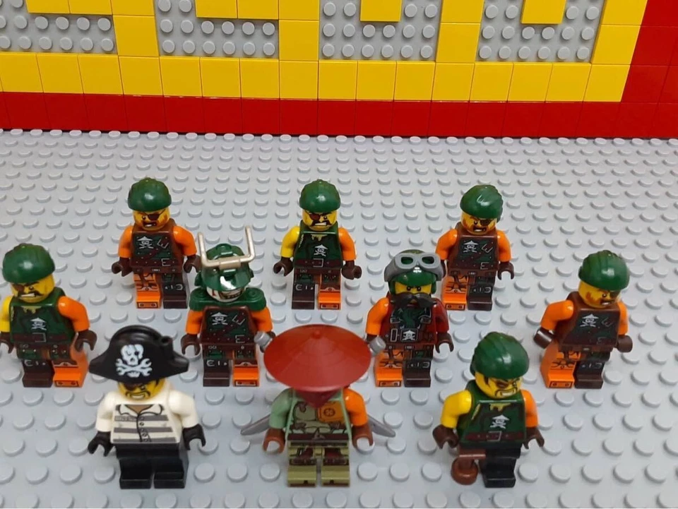 LEGO Ninjago minifigura lote diez Ronin Capitán Soto Sky Pirates Foto 2 de 4