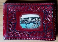 ALBUM PORTAFOTO ANNI '50 IN PELLE GOFFRATA RESINFLEX COVER DESENZANO DEL GARDA