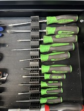 Snap On Screwdriver Set 10 Pc Combination Set In Extreme Green New/sealed