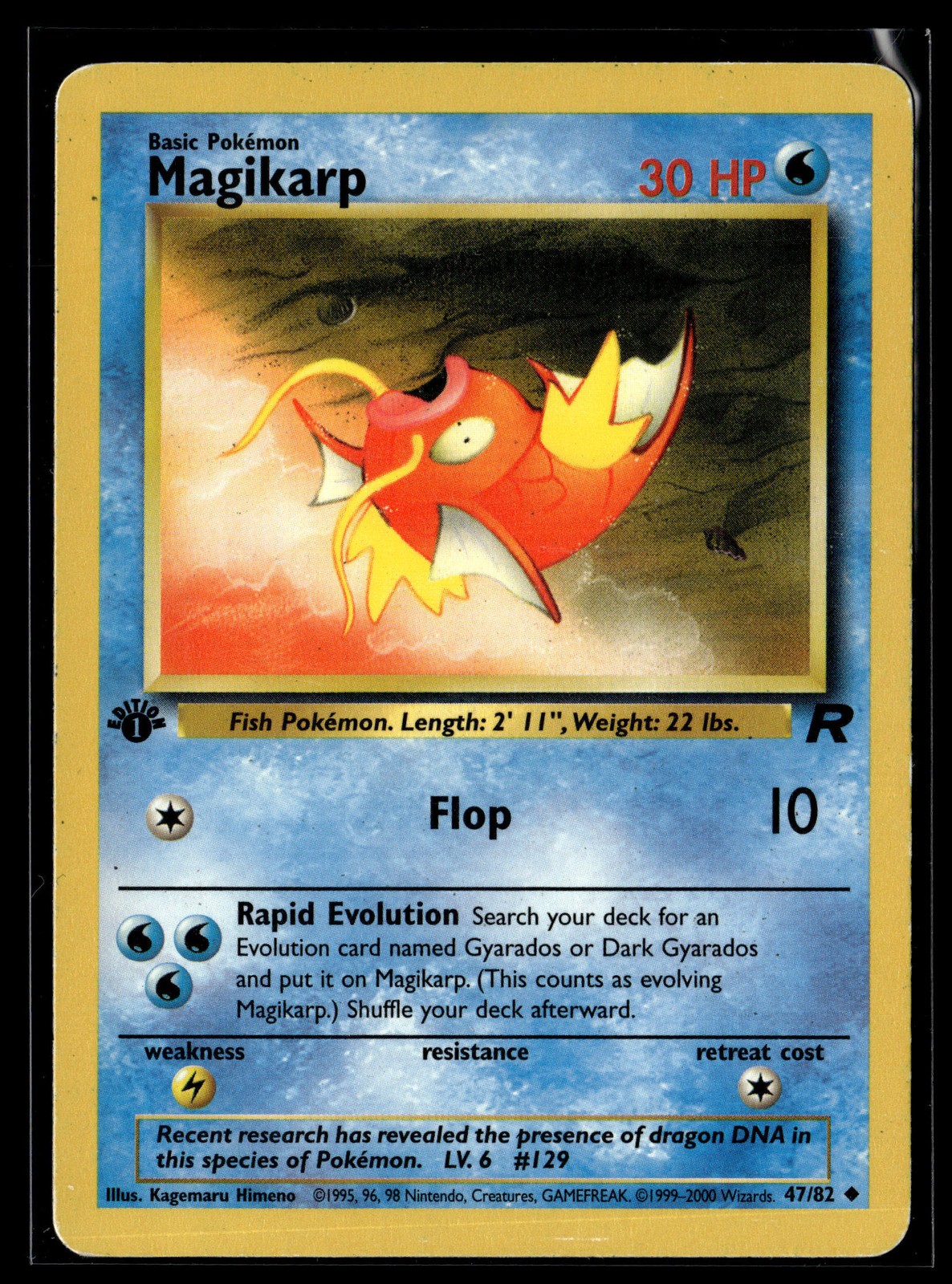 Pokemon TCG First Edition Team Rocket #47/82 Magikarp