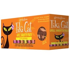 Tiki Cat Grill Wet Food, Variety Pack, 2.8 oz. Ounce Pack of 12