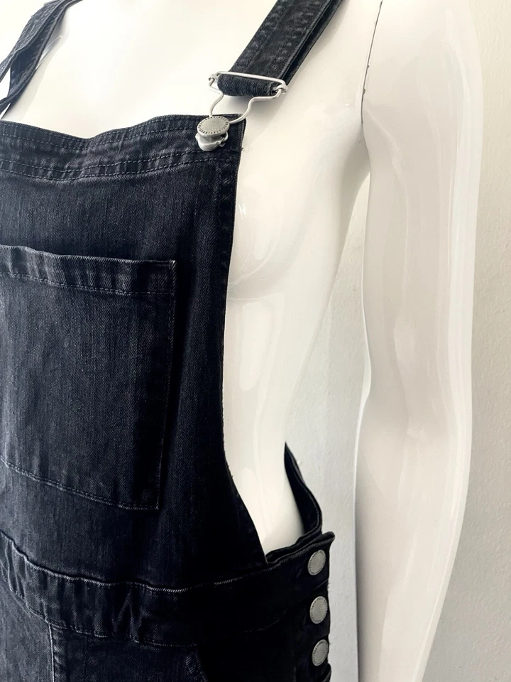 "Cintura de 30"" Roxy de mezclilla negra para mujer Foto 3 de 4