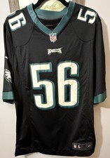 Maglia Nike NFL Philadelphia Eagles Chris Long #56 On Field nera verde bianca M