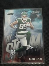 Panini 2025 Absolute By Storm Rookie Mason Taylor #10 Jets Football Card