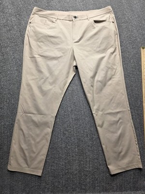 Public Rec Mens Deal Maker 5 Pocket Pants Straight 44x31 Ash Beige Office Golf