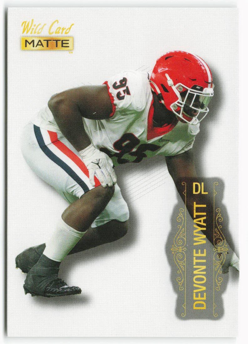 2022 Devonte Wyatt Wild Card Matte White Rookie