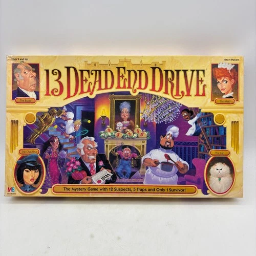 VINTAGE 13 Dead End Drive COMPLETE Milton Bradley 1993 90's Board Game