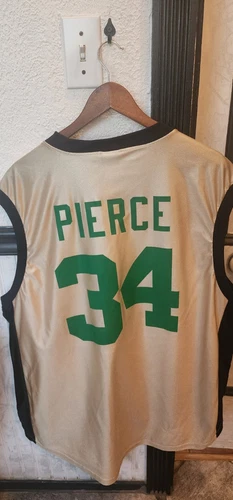 VTG NBA Majestic Boston Celtics Paul Pierce Jersey 34 Mens 2XL 2002 Playoffs - Picture 7 of 10