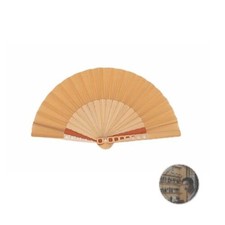 Nishikawa Shoroku Shoten Women's Summer Sheer Folding Fan Bamboo Cotton Gift