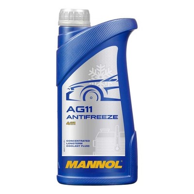 Kühlerfrostschutz Konzentrat MANNOL AG11 Longterm -40°C 1 Liter blau