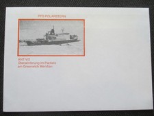 aus Priv Sammlung Ganzsache SCHIFFSPOST seltener BLANCO BRIEF = PFS POLARSTERN
