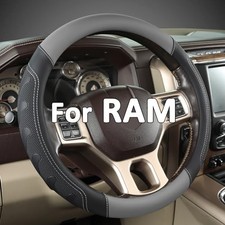 Car Steering Wheel Cover for RAM 1500 2500 3500, Compatible with Dodge RAM