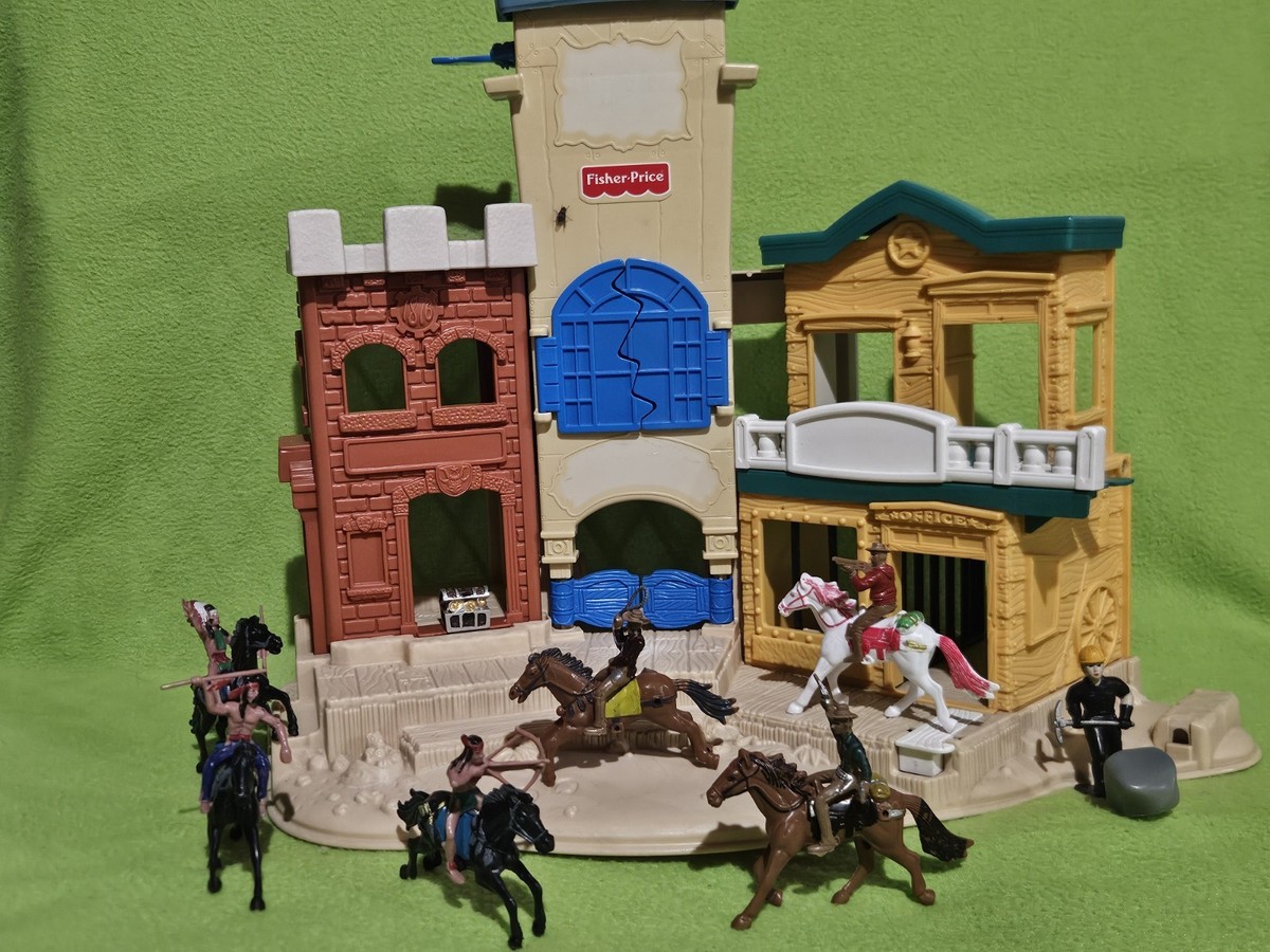 Vintage 1996 Fisher Price GREAT ADVENTURES WILD WESTERN TOWN