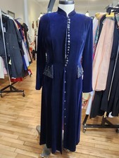 Rare Edwardian J Peterman Womens Vintage Opera Coat/ Dress Size 8, Color Ink