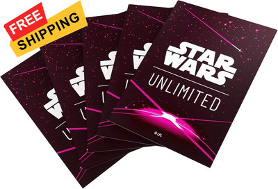 Star Wars Unlimited Magenta Art Sleeves - Officially Licensed Pack of White 