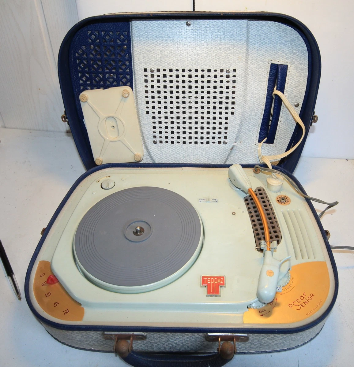 Tourne disque vintage teppaz oscar senior electrophone - Collection
