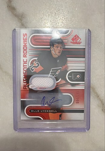 2022-23 UP SP Game Used - Authentic Rookies Olle Lycksell #204 Red Auto  /149